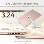 HP Stream 14" HD Laptop with AI Copilot for Students & Business, 13th Gen Intel 4-Core, 4GB RAM, 1.12TB Storage (128GB UFS + 1TB Docking Station), 1-Year Office 365, Wi-Fi 6, Windows 11, Rose Gold
