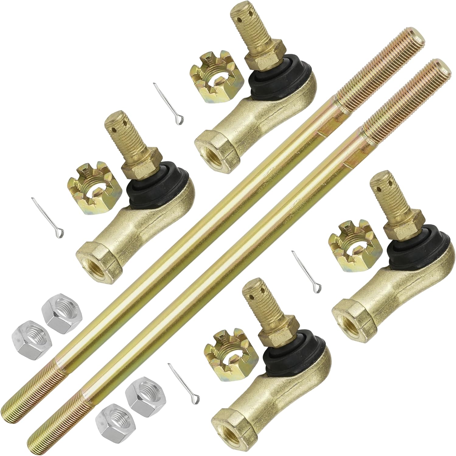 Caltric 2 Tie Rod Sets Compatible with Yamaha Kodiak 450 4Wd Yfm450 Yfm-450 2003-2006