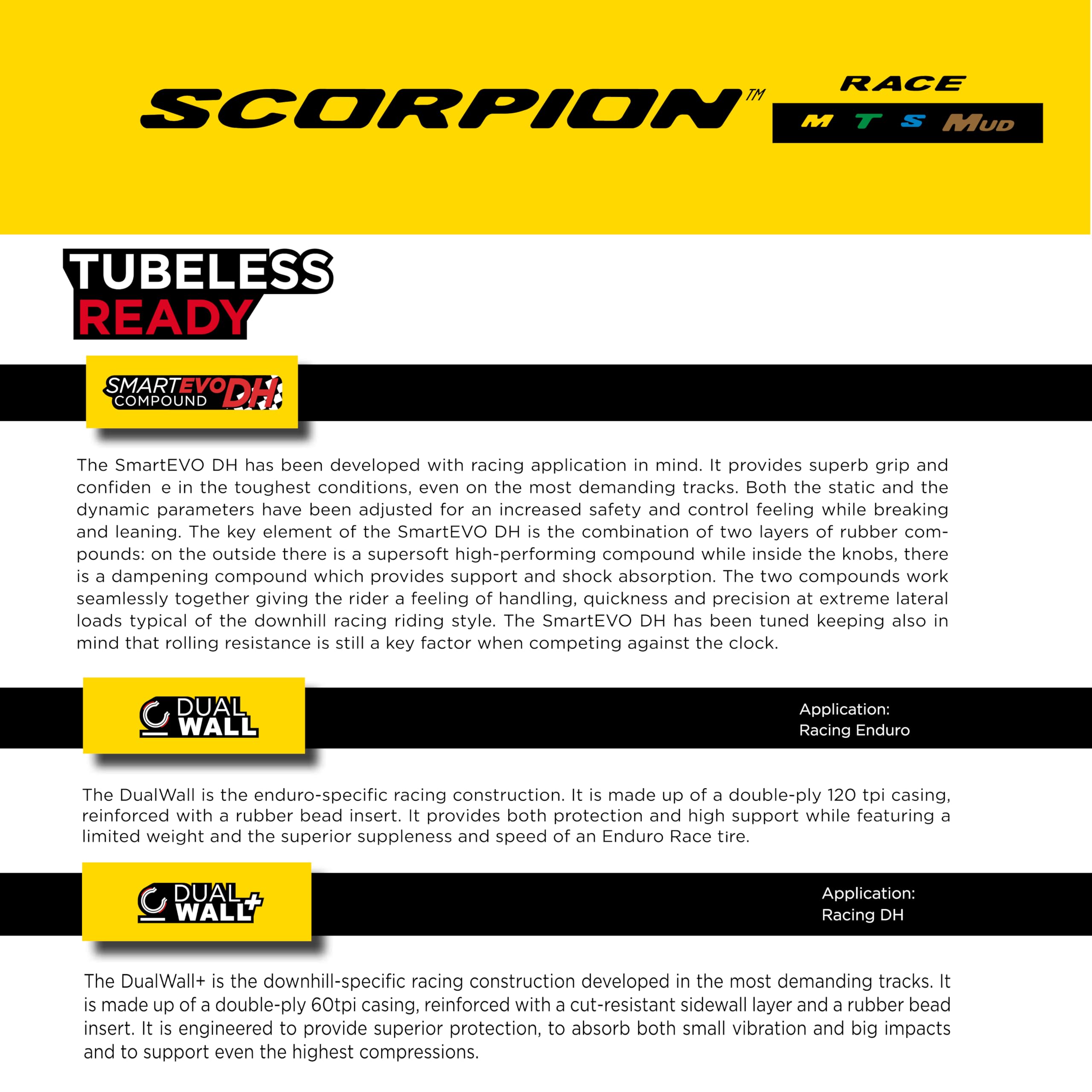 Pirelli Scorpion Race DH T Downhill Bike Tyre, 27.5 x 2.5, Black - Image 2