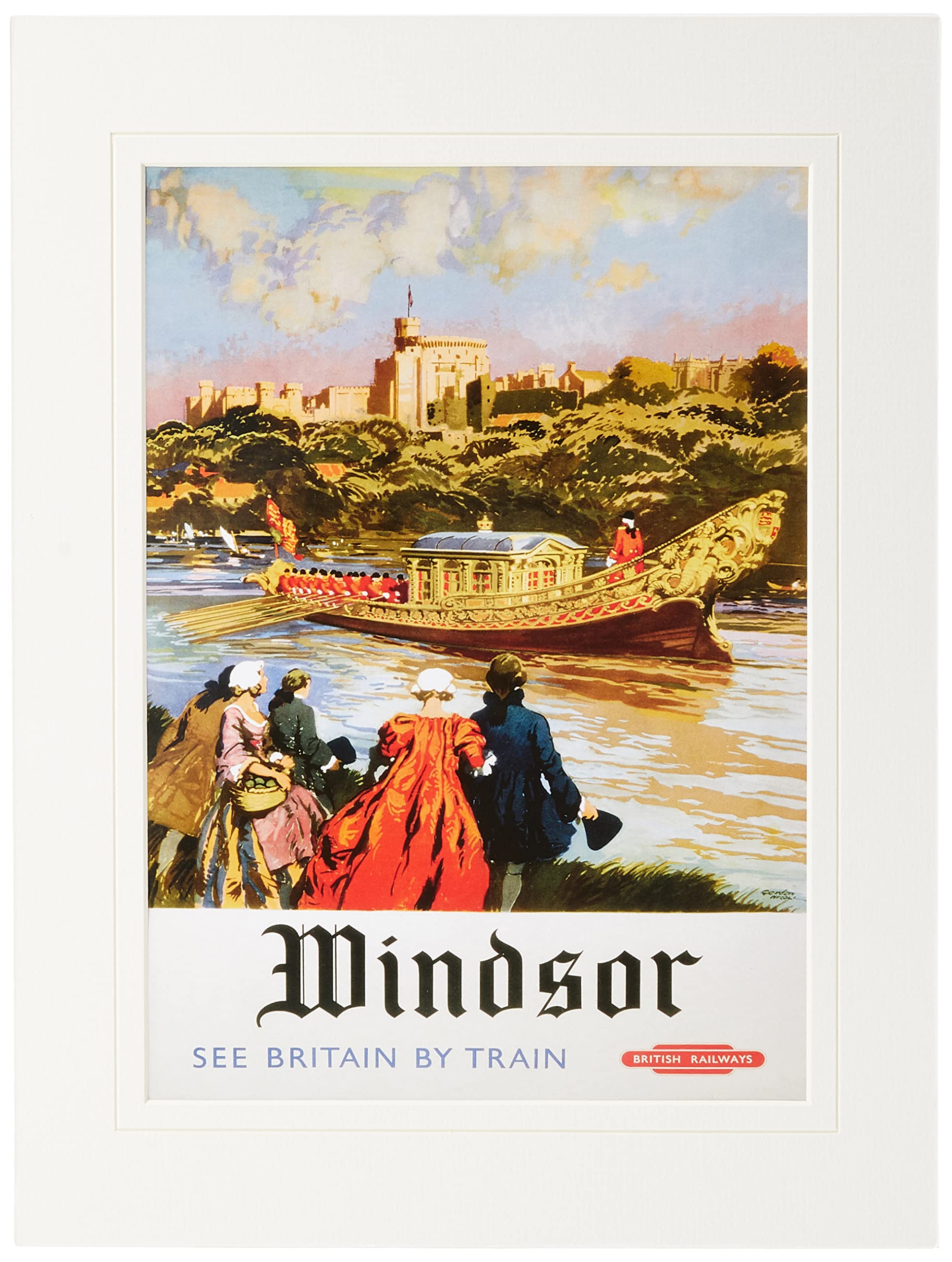 Pyramid International London 4" Mounted Print Memorabilia, Multi-Colour, 30 x 40 x 1.3 cm