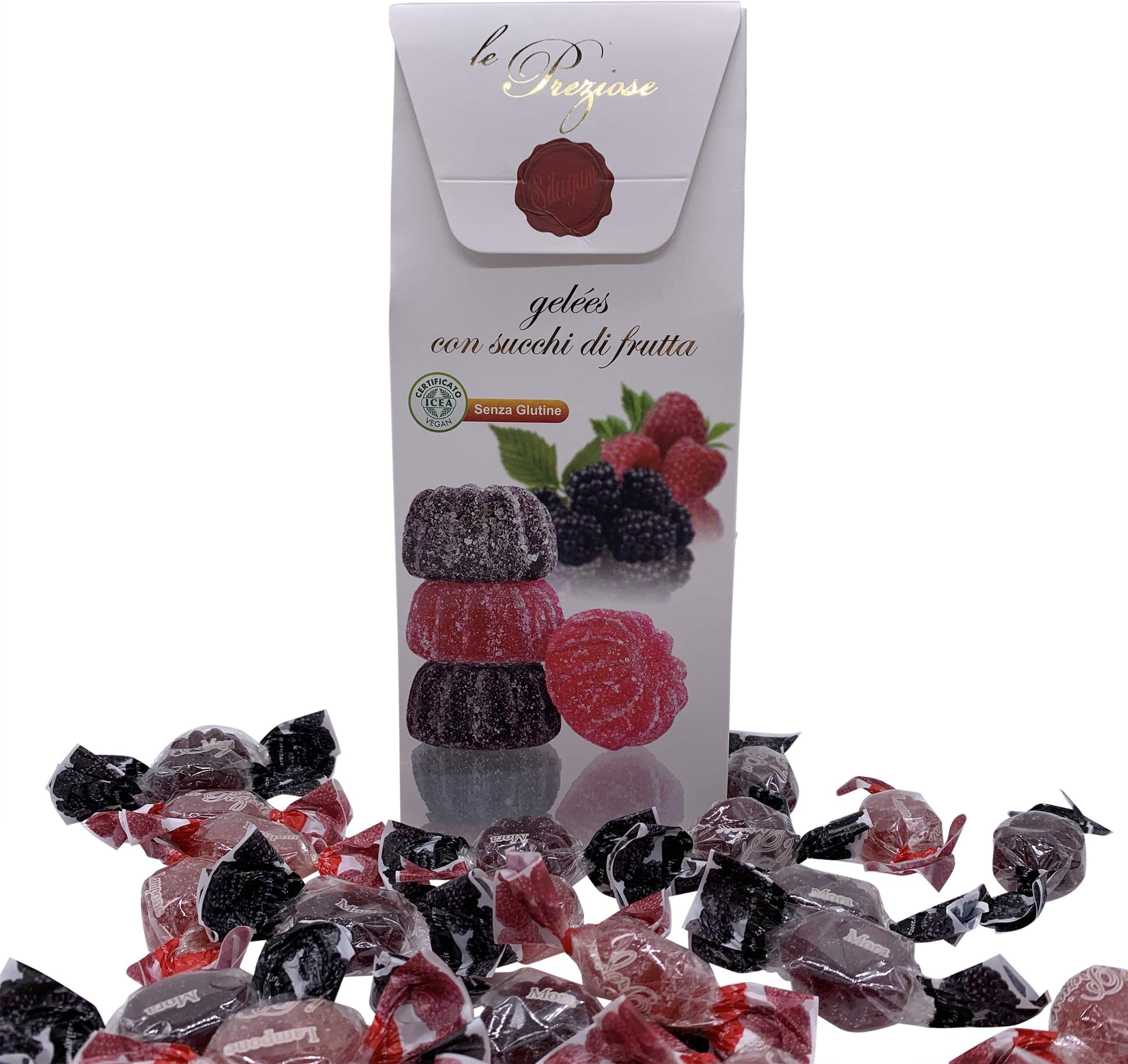 BlackBerry & Raspberry - Fruit Jellies Italian Le Preziose 200g