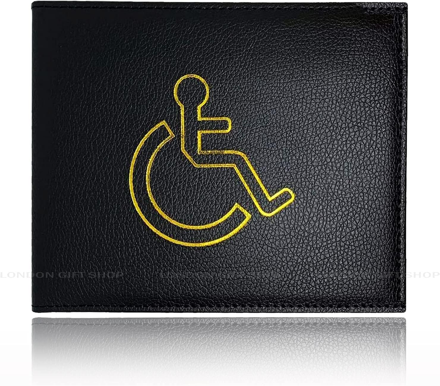 AKH® PU Leather Disabled Badge Holder Wallet Blue Badge Timer Holder