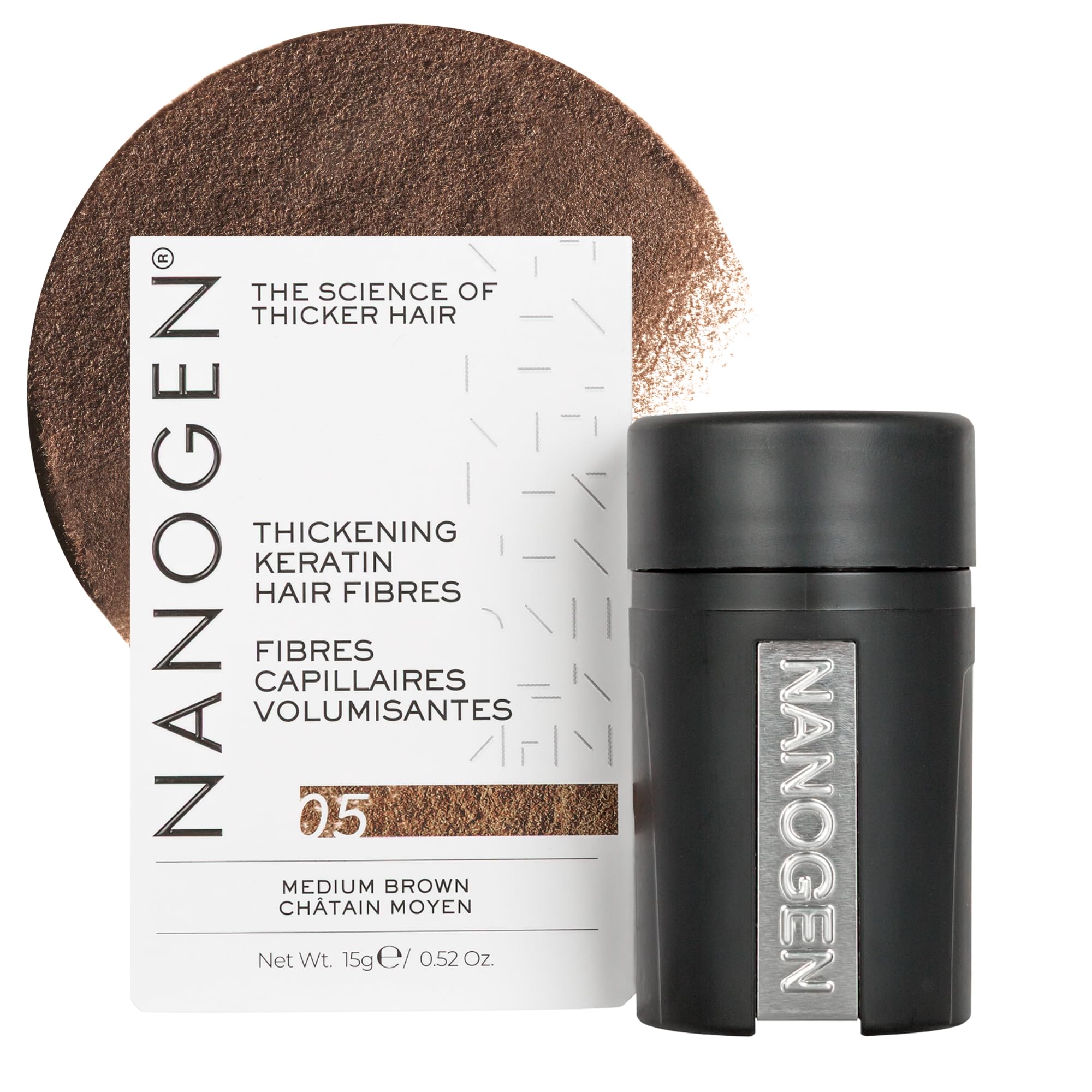 Nanogen Thickening Hair Fibres Medium Brown 15 gms-image-33