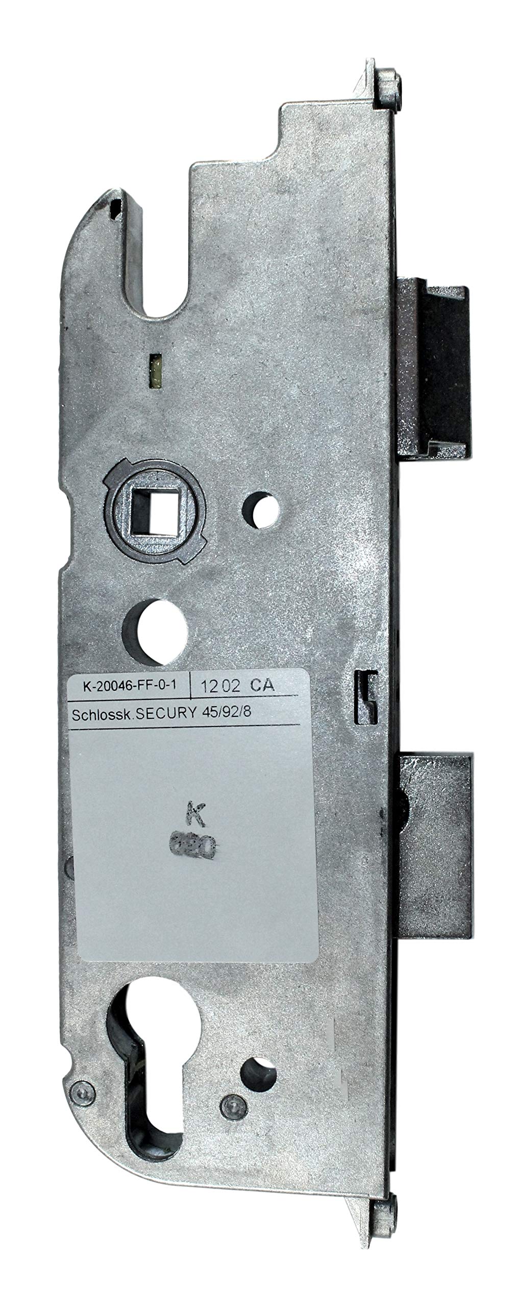 GU Secury Reparatur Schlosskasten Hauptschloss 6-32006-01-0-1 oder auch K-20046-FF-0-1, Dornmaß: 45mm (42,5mm) / Entfernung: 92mm, incl. SN-TEC® Montagematerial & SN-TEC® Montageanleitung