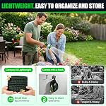 3X Expandable Garden Hose 50FT Flexible Water Hose with Solid Connectors & Spray Nozzle Leakproof No Kink Heavy Duty for Outdoor Garden Watering Lawn Care