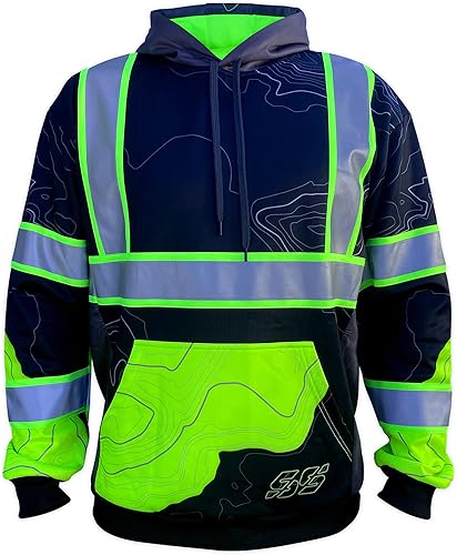 Miniatura 3 de SafetyShirtz Sudadera con capucha SS360 Topo Stealth - Visibilidad mejorada, color negro