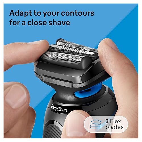 Miniatura 3 de Braun Afeitadora eléctrica para hombre, Series 5 5118s, afeitado en seco y húmedo, modo de afeitado turbo, afeitadora de aluminio, diseñada en