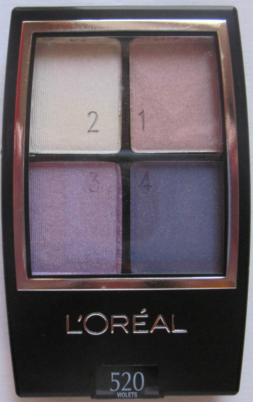 L'oreal Wear Infinite Eyeshadow Quad, Eva's Violets 520, 2 Ea