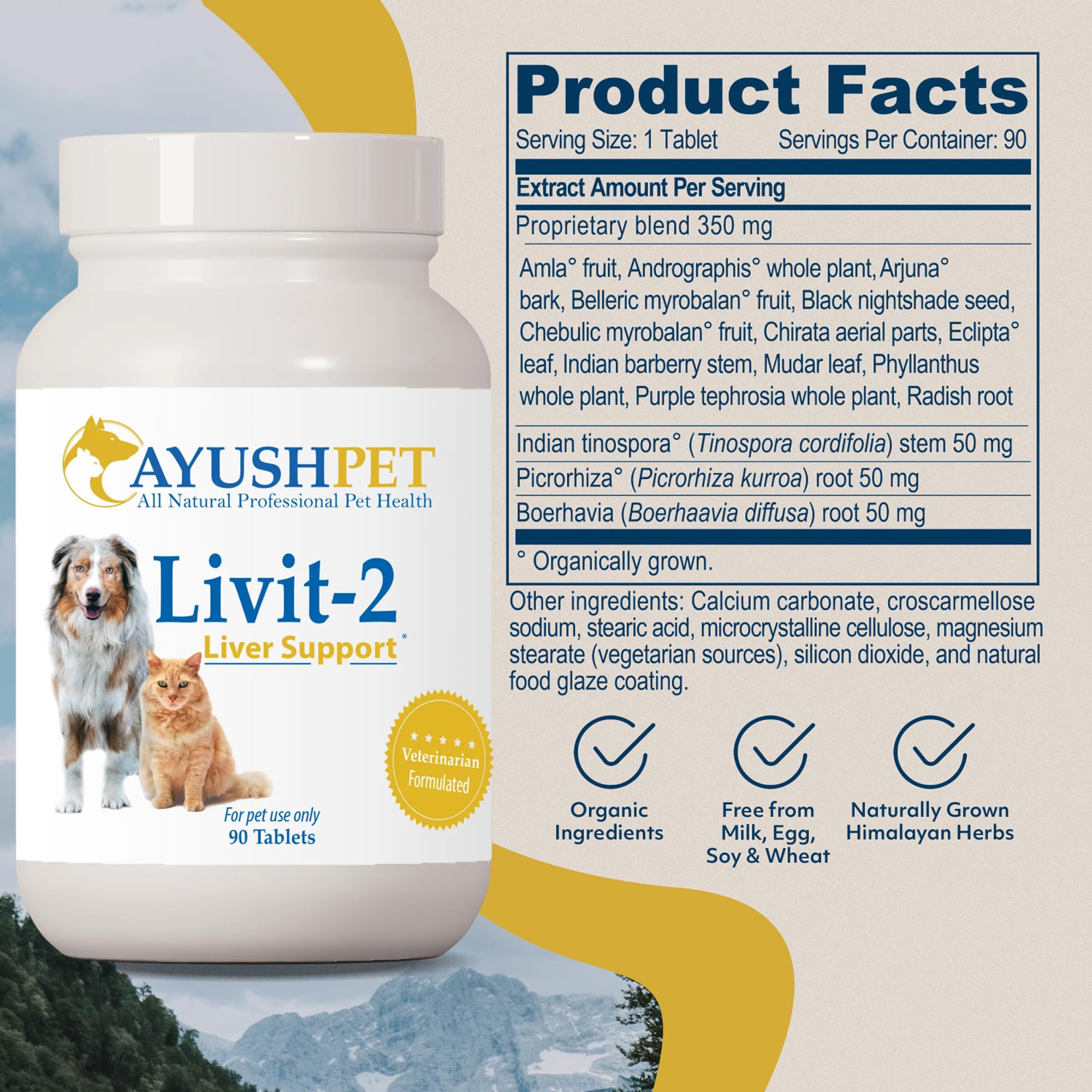 Ayush Pet Livit-2, Dog Liver Support Supplement, Dogs & Horses, 90 Servings — Amazon image 3