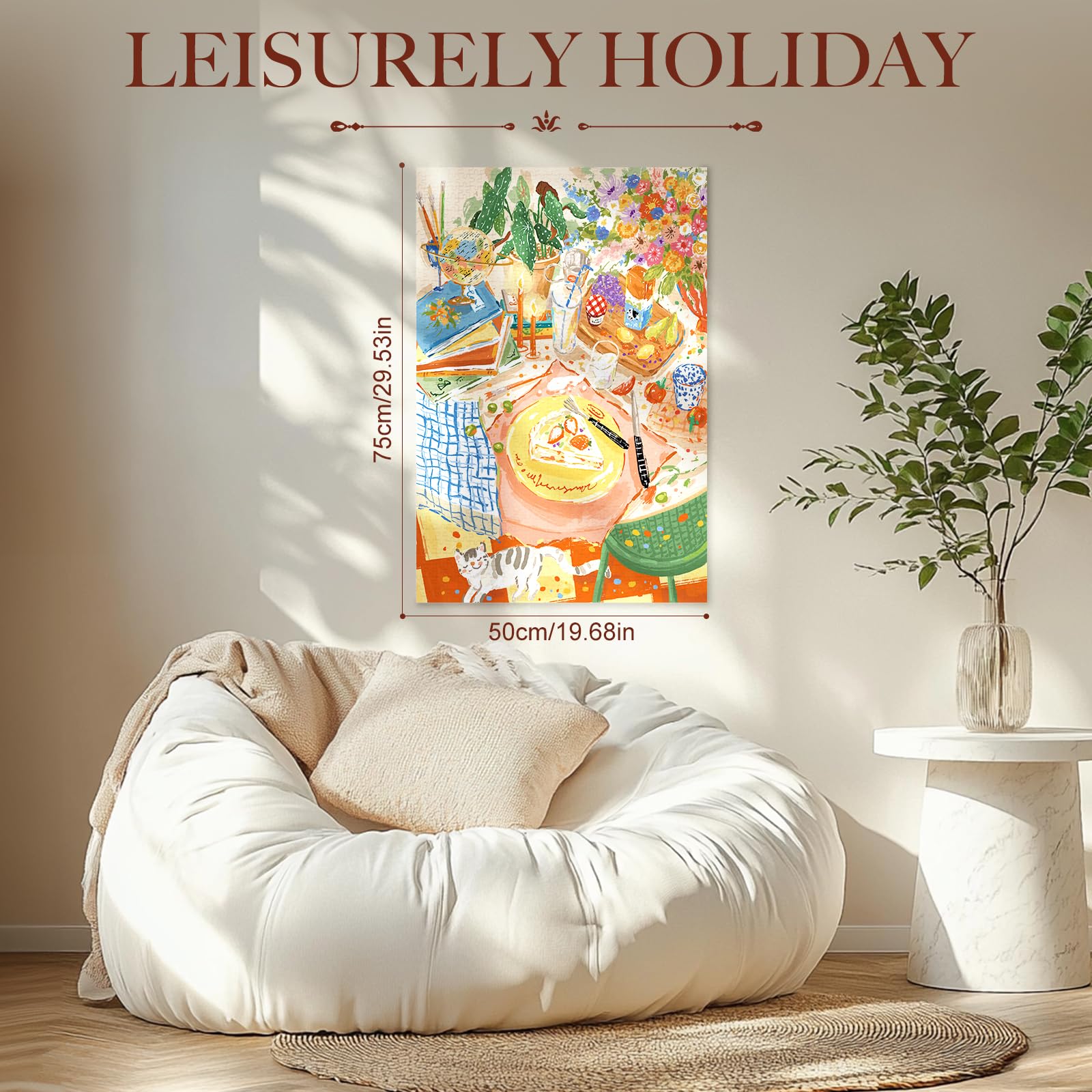 ROWOOD Puzzle da 1000 pezzi per adulti bambini, gioco impegnativo, giocattolo educativo, puzzle regali per donne uomini, vacanze accoglienti