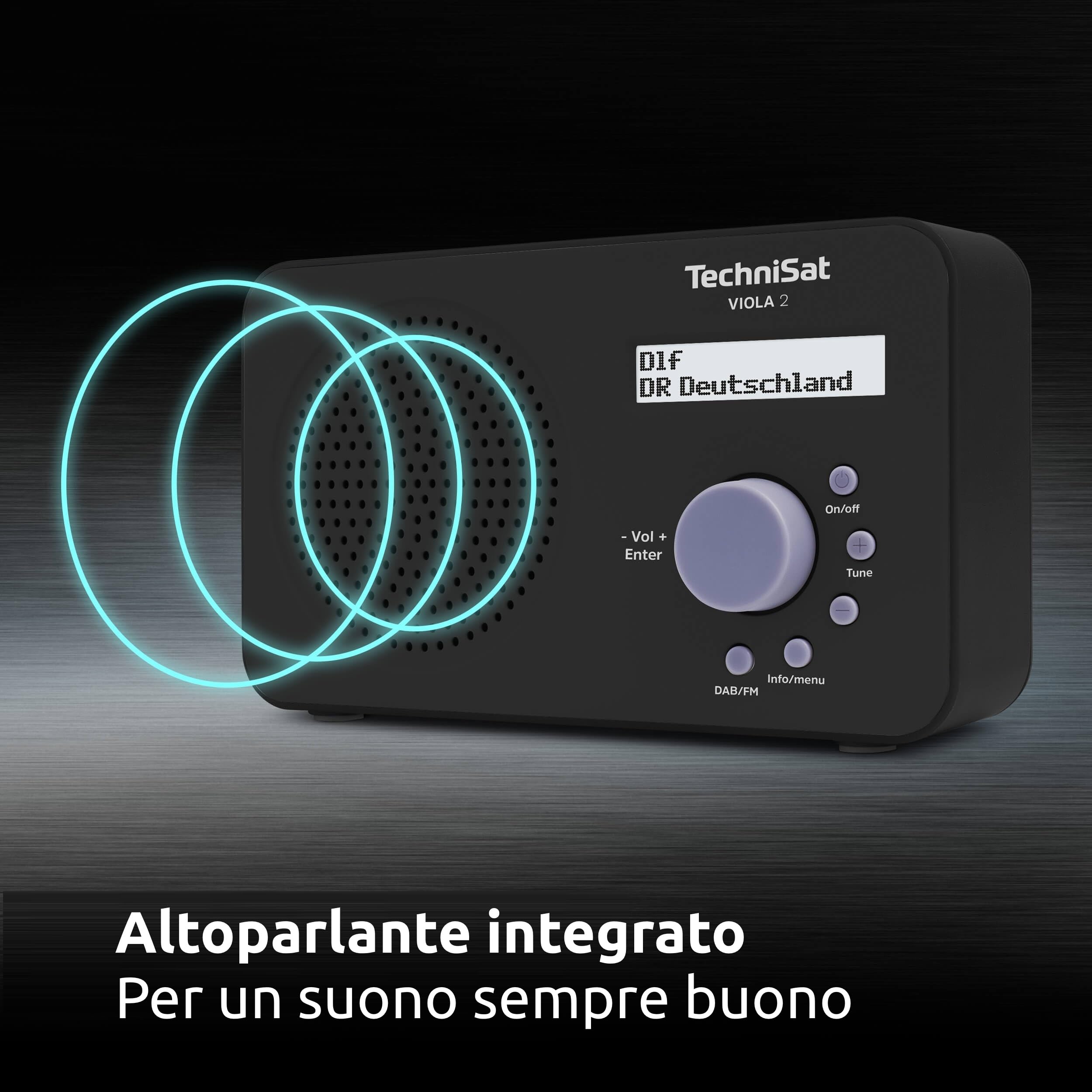 TechniSat VIOLA 2 Radio DAB portatile DAB+ FM 1 Watt RMS