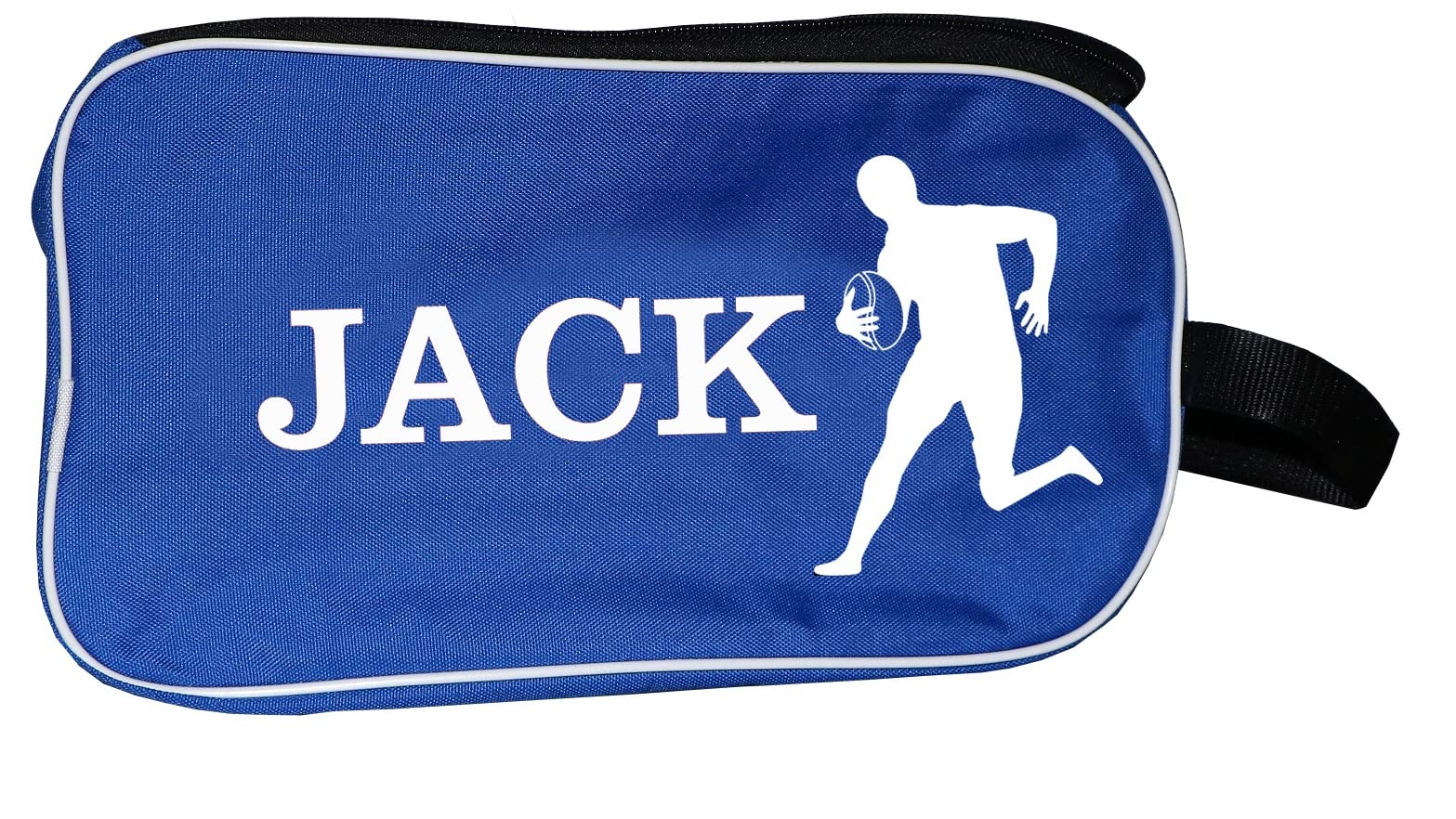 Personalized SPORT Football Boot Bag,Shoes bag, School, Sports, PE (Blue_Rugby_Player)-picture-13
