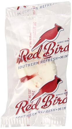 Red Bird Wrapped Soft Peppermint Puffs, 20 Pound