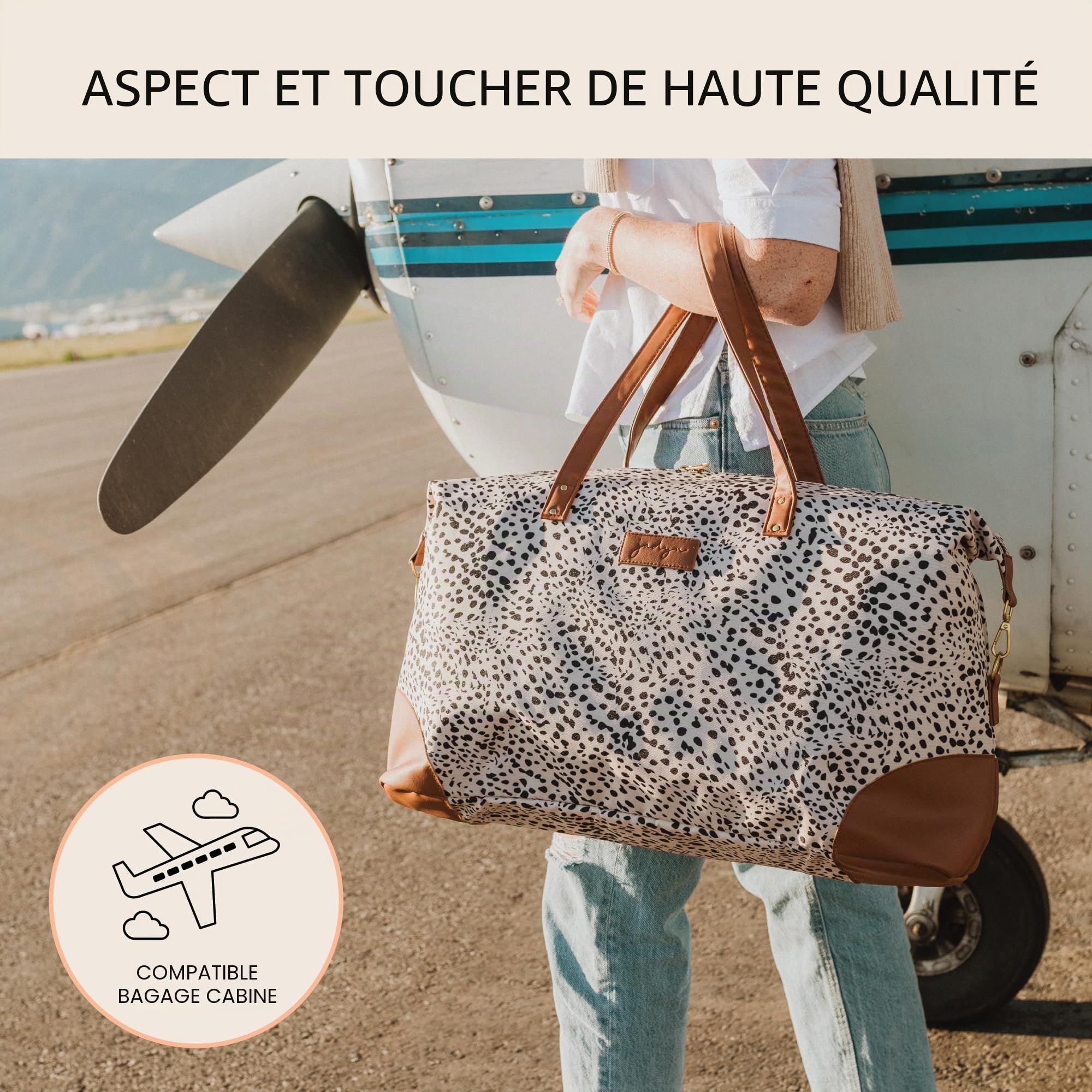 Jadyn Luna Sac de weekend et de voyage pour femme, grande contenance, 37 litres, 37 L