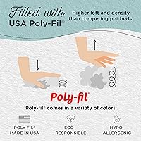 Vista 3 de Best Friends by Sheri - The Original Calming Donut - Cama calmante en forma de dona para perros y gatos - Pelo largo, gris escarcha, XL, 45 x 45