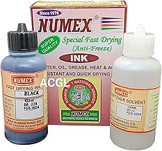 NUMEX Batch Printing Machine Fast Drying Ink Permanent Black Ink (A27) (100ml)