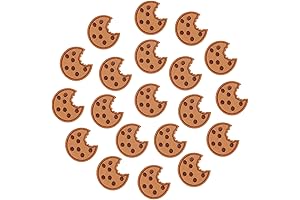 20Pcs Iron On Embroidered Patches Kitchen Food Cookie Patches for Clothes, T-shirt, Dress