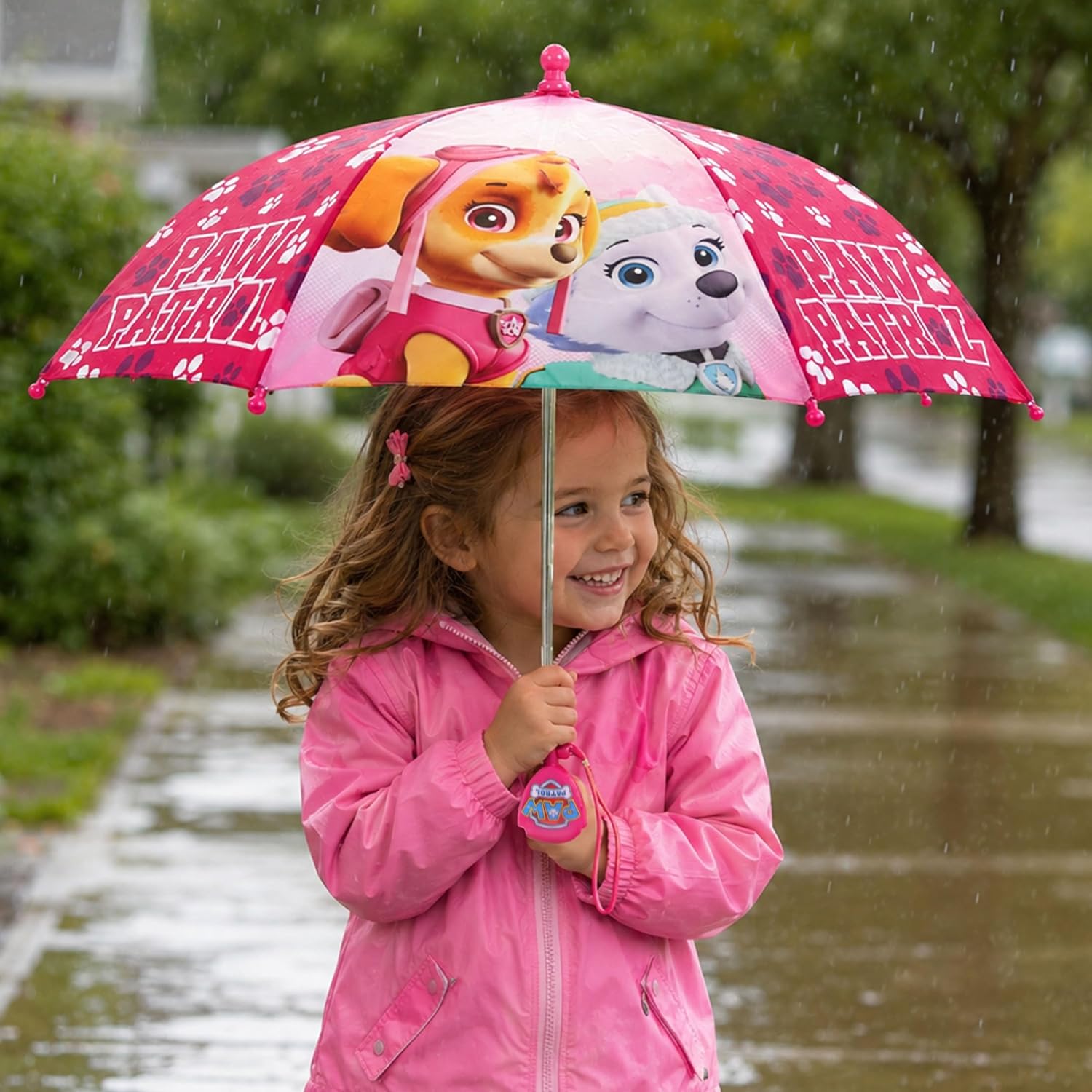 Kids Character Umbrella Sesame Street, Batman, MLP, and more, Lightweight, rainwear for ages 3-6 image 2