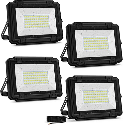 sdaiv Luces LED de grafeno para exteriores, 50 W, 110 V, 6500 K, luces de día blancas, impermeables, para exteriores, accesorios de iluminación de