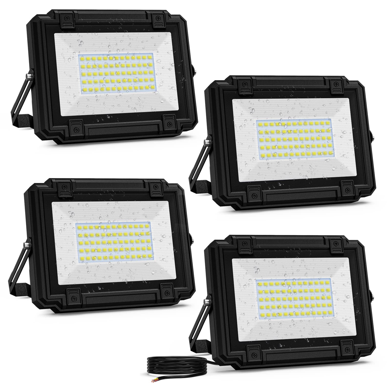 Photo 1 of sdaiv Graphene LED Flood Lights Outdoor, 50W 110V 6500K Day Lights White Waterproof Exterior Security lightsing Fixture for Garage,Patio,Garden, 50W-