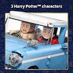 LEGO Harry Potter Enchanted Flying Ford Anglia Car Building Toy for Boys & Girls - Book Shelf & Bedroom Decor for Ages 14+ - W/Harry, Ron, & Hedwig Minifigures - Gift Idea for Birthdays - 76470