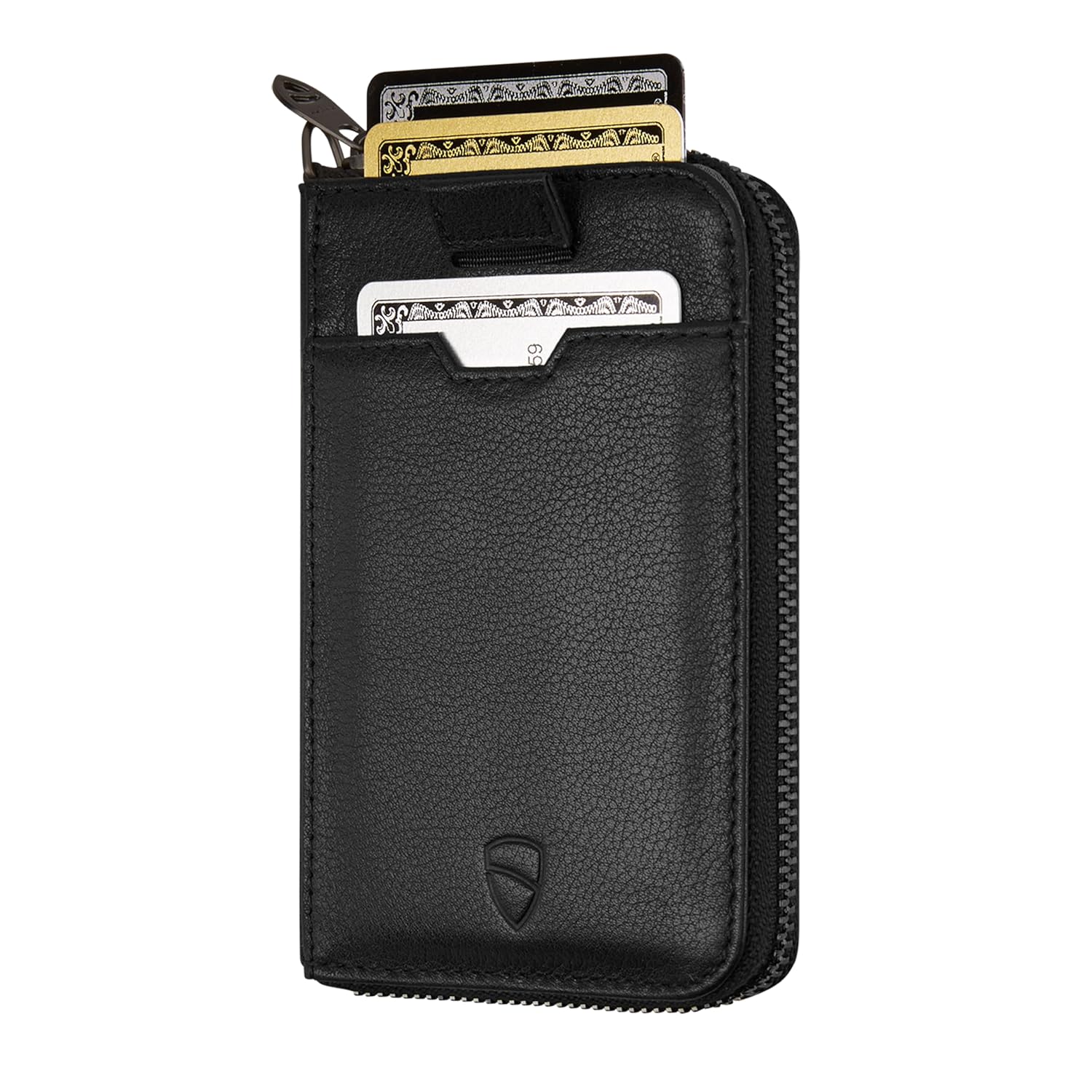 Vaultskin Slim Minimalsit RFID Blocking Wallet for Men - Leather Zipper Wallets for Men and Women with Coin