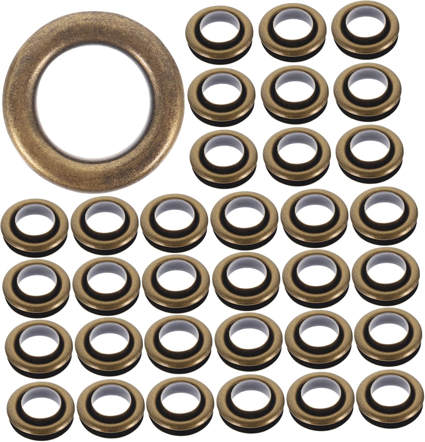 DOITOOL 100sets Double-Sided Grommets and Eyelets Thicken Metal Fasteners for Clothing Bags Shoes and Crafts Suitable for Projects Storage Box