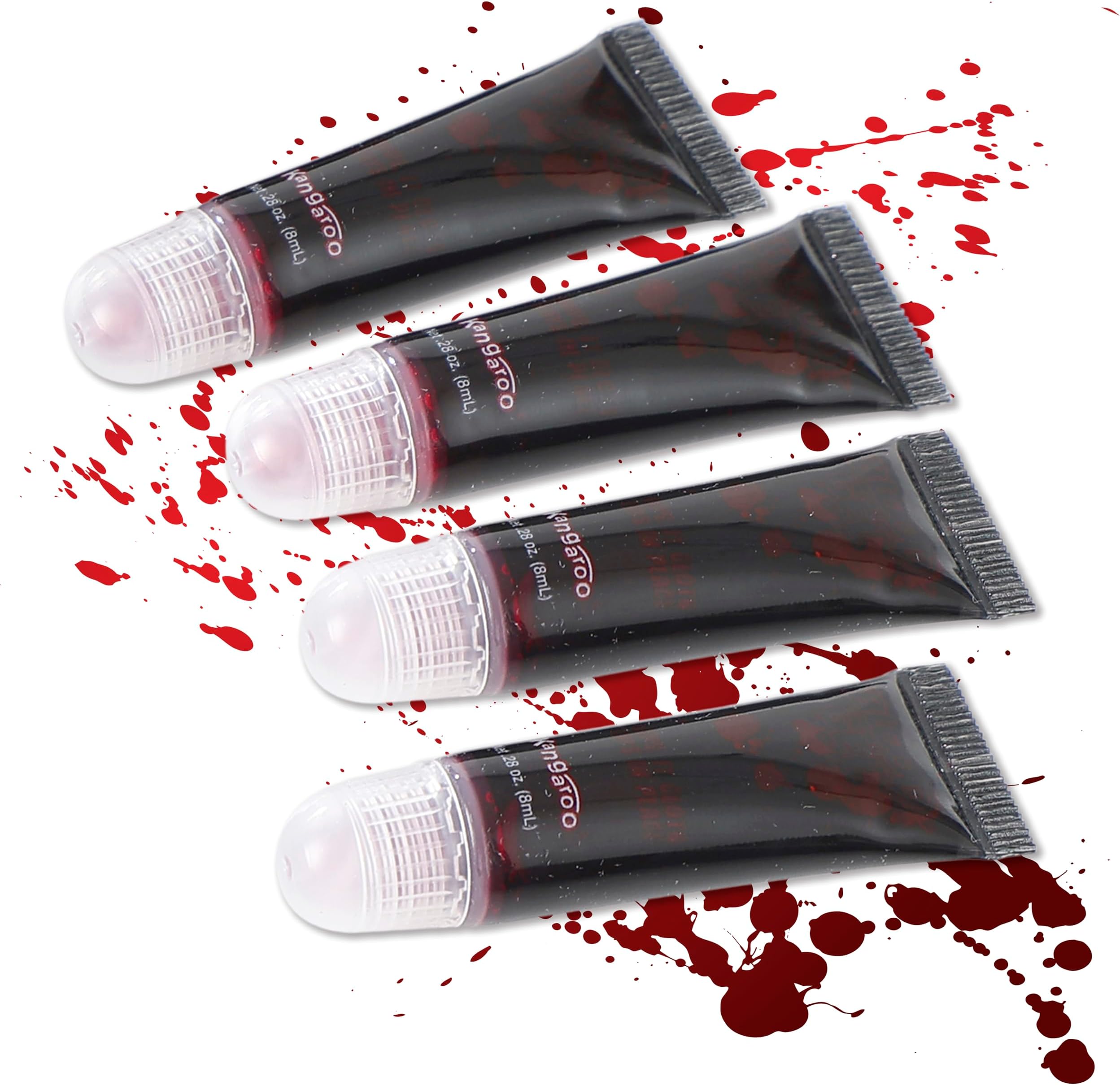Vampire Fake Blood - Scab Washable Fake Blood for Face Makeup - Coagulated SFX Blood Paint for Horror Scary Halloween Costume Prop - Creepy Vampire Cosplays Kit (Packaging May Vary)