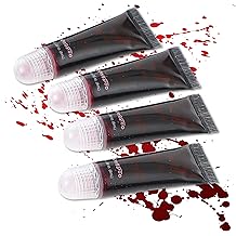 Kangaroo Vampire Fake Blood - Scab Washable Fake Blood for Face Makeup - Coagulated SFX Blood Paint for Horror Scary Halloween Costume Prop - Creepy Vampire Cosplays Kit (Packaging May Vary)