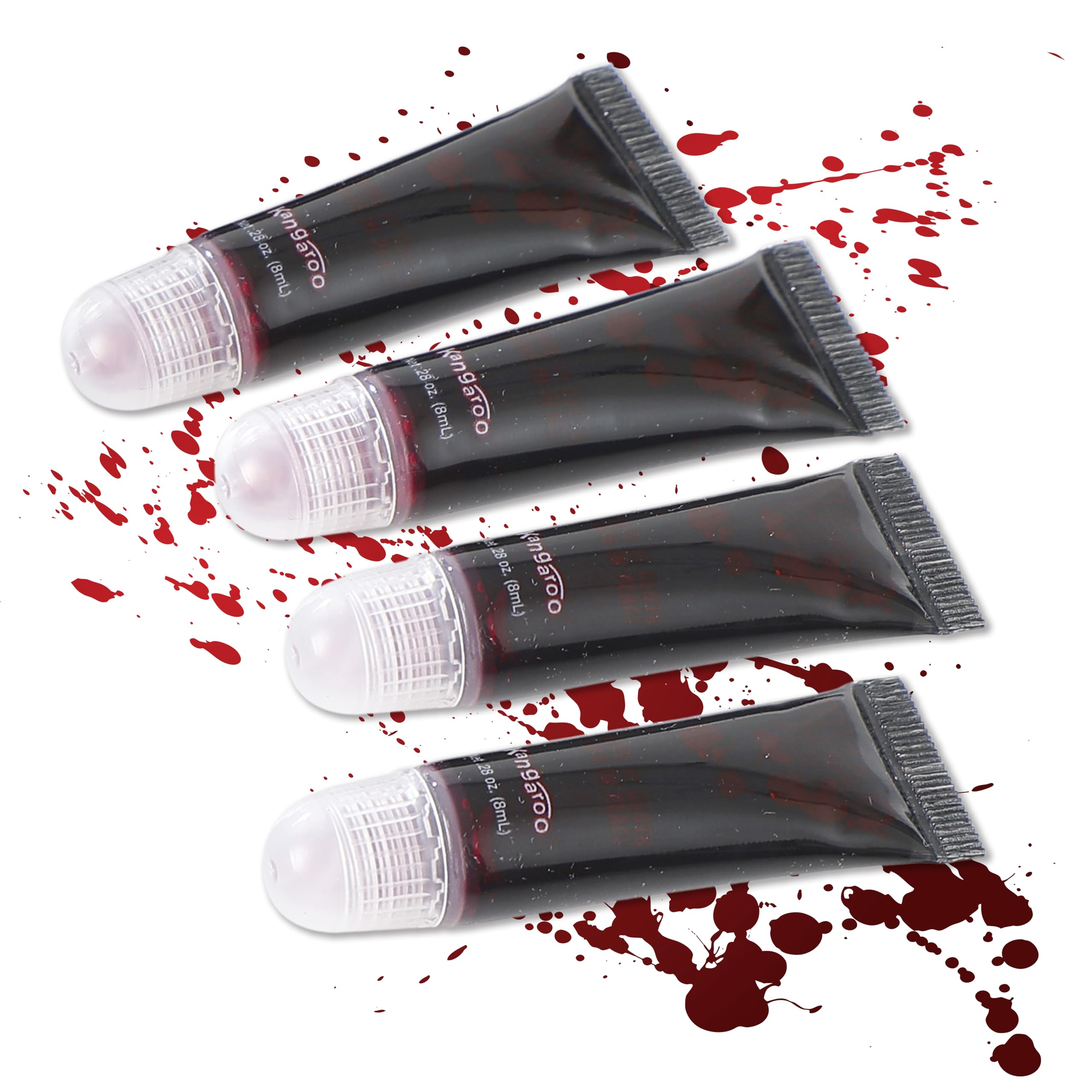 Kangaroo Fake Blood Gel - Scab Washable Fake Blood for Face Makeup - Coagulated SFX Blood Paint for Horror Scary Halloween Costume Prop - Creepy Vampire Cosplays Kit