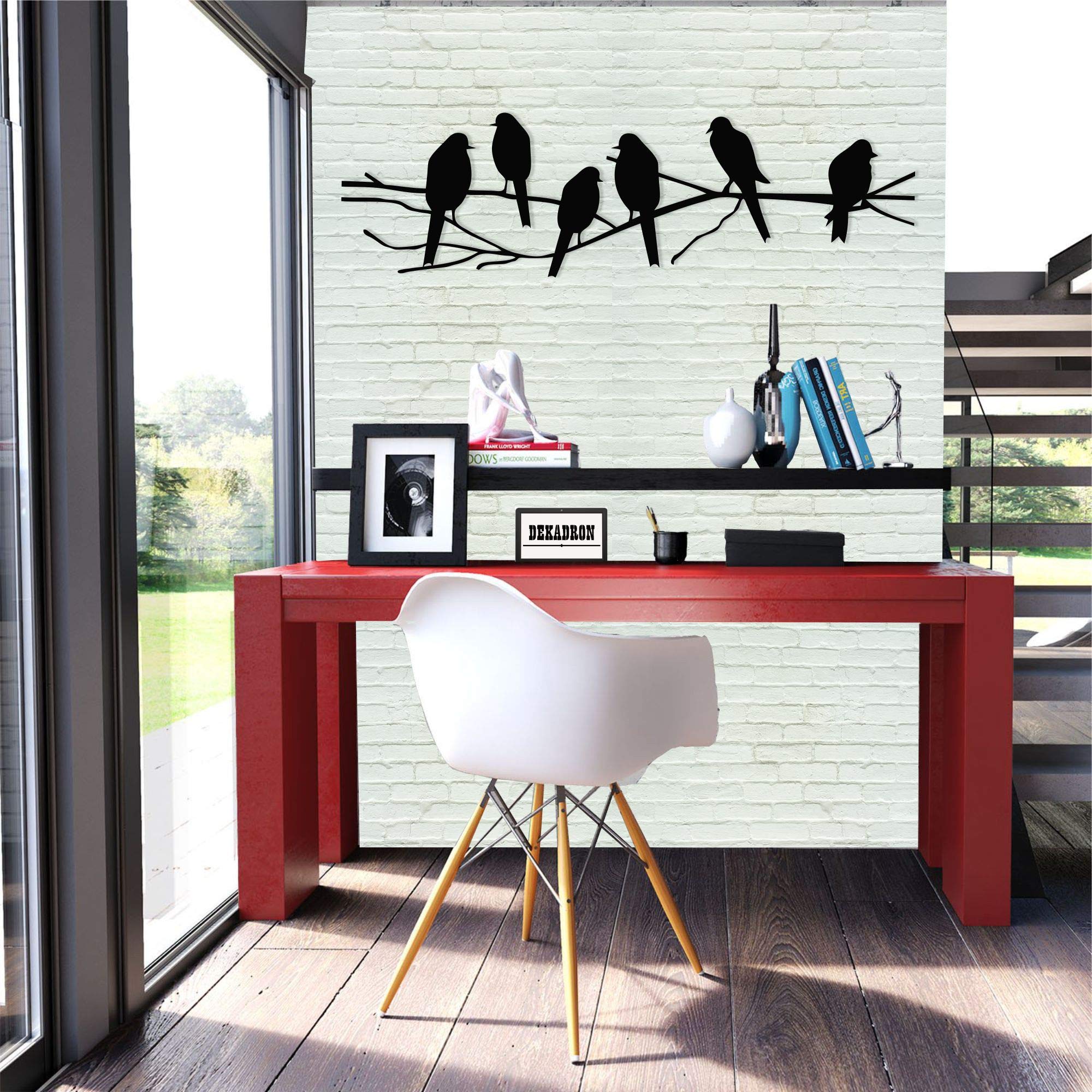 Meetcolor Vogel-Wanddekoration Aus Metall – Deko Für Wohnzimmer, Garten, Büro | Vogel-Skulptur Zum Aufhängen | Einweihungsgeschenk