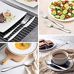 60-Piece Cutlery Flatware Set for 12, LIANYU Stainless Steel Home Kitchen Hotel Restaurant Silverware Set, Eating Utensils Include Fork Spoon Knife, Mirror Finished, Dishwasher Safe