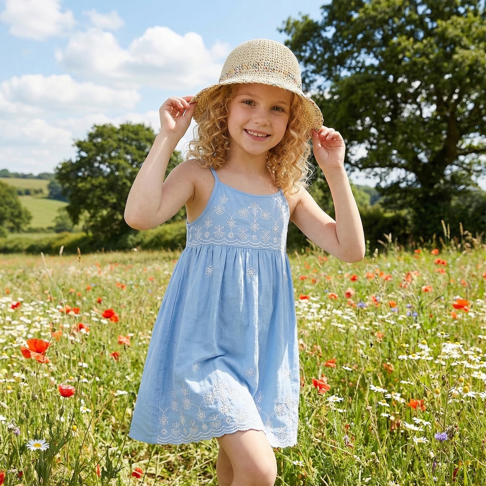 TINAYAUE Cappello di paglia da donna, per la spiaggia, traspirante, pieghevole, elegante cappello da pescatore, leggero, protezione UV, per il tempo libero, regolabile, per adulti, bambini