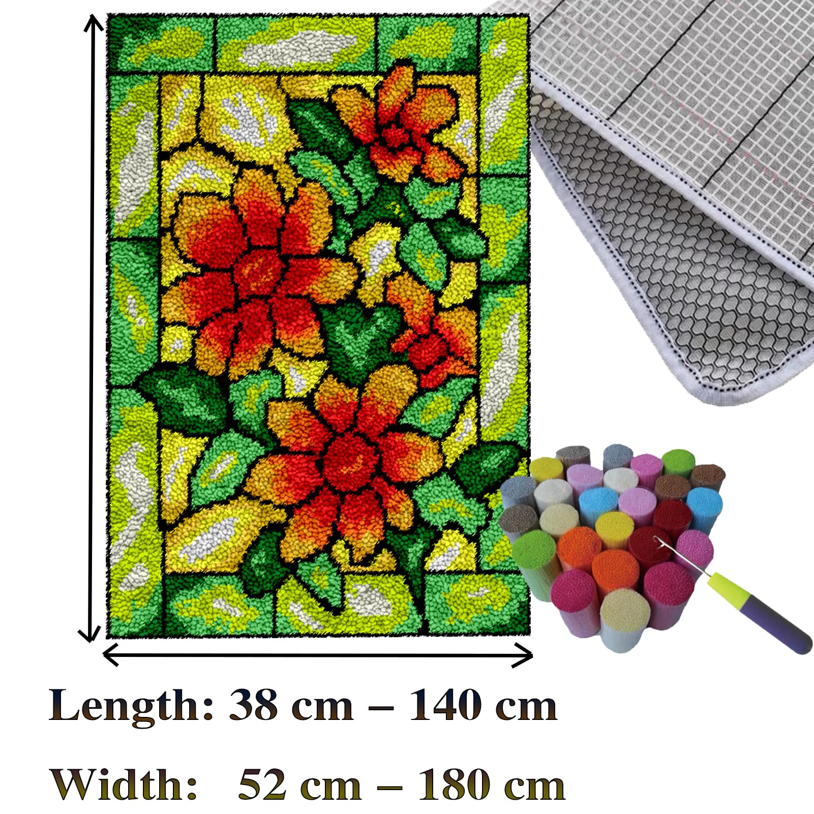 140 x 160 cm zestawy dywanów z haczykiem zatrzaskowym, zestaw do produkcji dywaników, zestawy do haftu krzyżykowego, zestaw do robienia gobelinów, zestaw 3D z haczykiem do haftu ręcznego wykonania