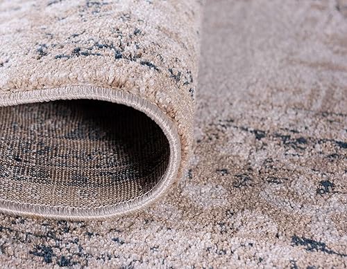 Miniatura 6 de Unique Loom Leila Collection - Alfombra tradicional, envejecida, medallón, borde, pelo alto-bajo, alfombra vintage, 3 pies 3 pulgadas x 5 pies 3