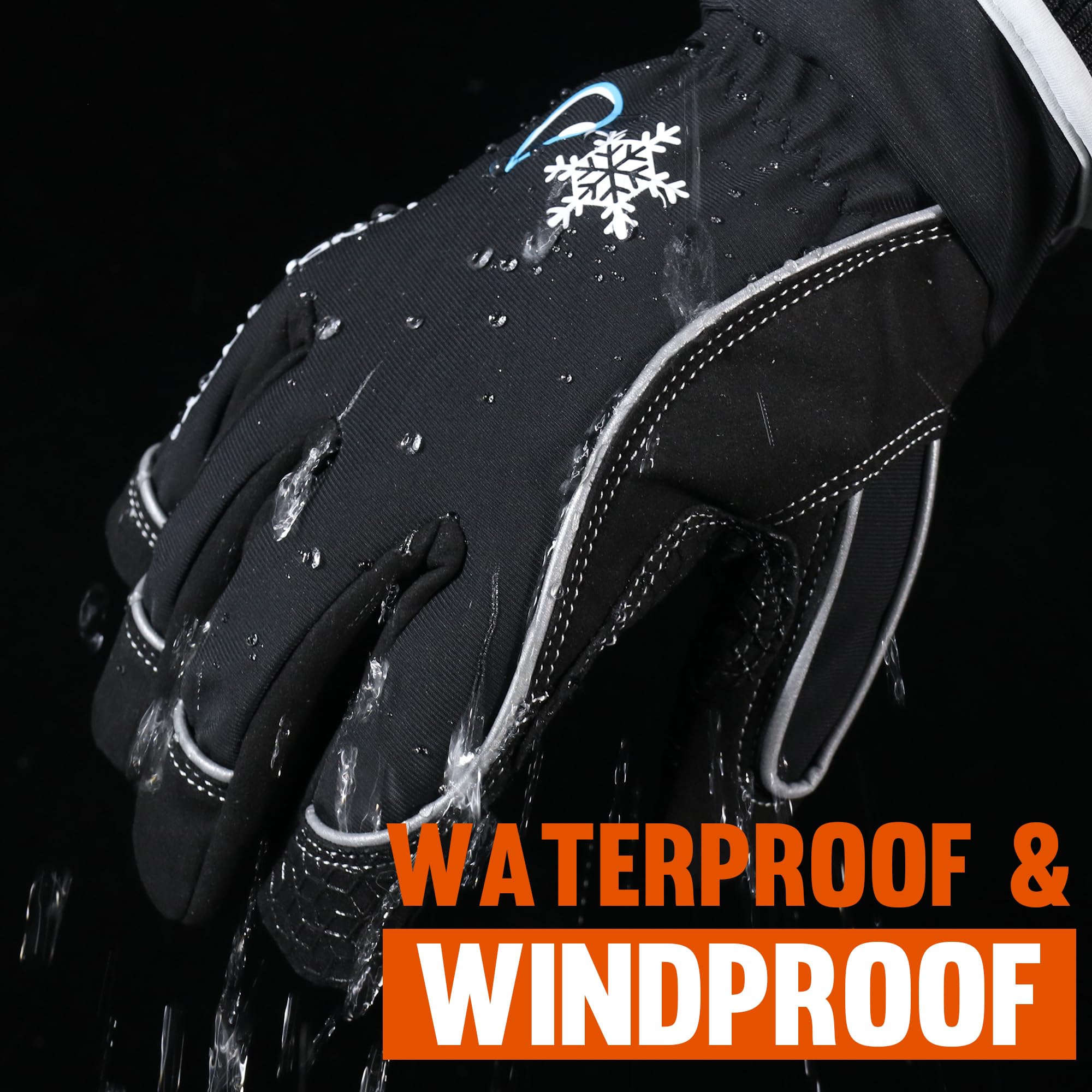 AIGEVTURE Cold Weather Work Gloves Winter Work Gloves Thermal Fleece Work Gloves Insulated Winter Work Gloves Best Gift