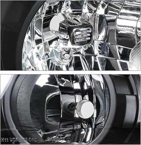 Miniatura 5 de M-AUTO Conjunto de faro delantero con 4 bombillas LED premontadas de 6000 K compatibles con Toyota Tundra 07 08 09 10 11 12 13  08-17 Sequoia,