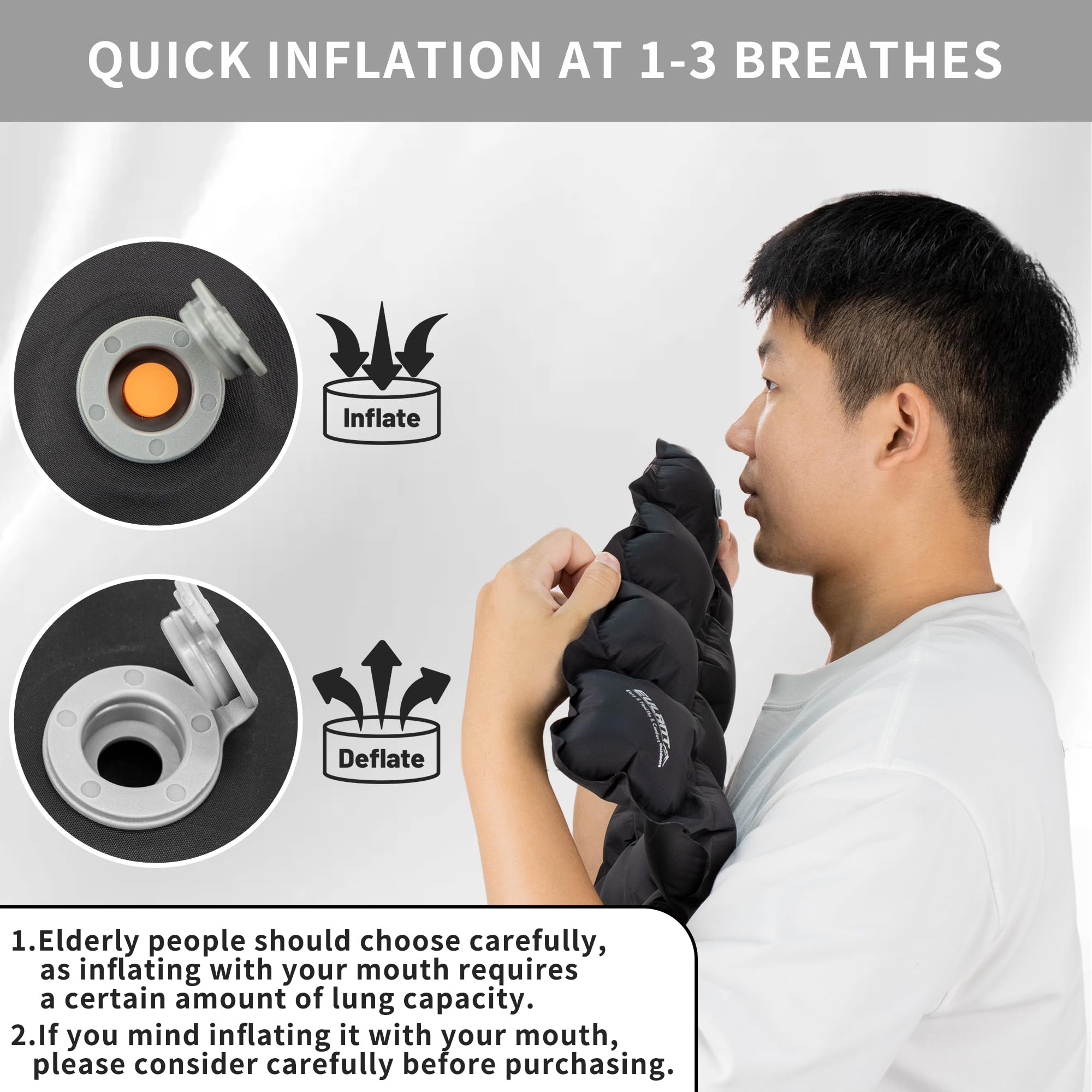 HURRISE Siège Gonflable Coussin De Siège Bleu Professioanl Air Inflation Coussin De Chaise