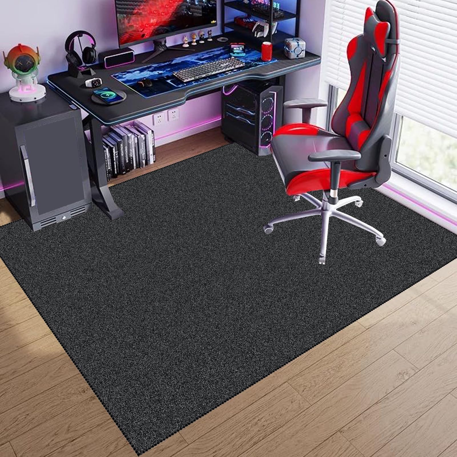 Protector Suelo Silla Ruedas Alfombra Silla Gaming Alfombra Silla Escritorio Antideslizante Alfombra Oficina para Silla con Ruedas Alfombra Protectora Suelo Silla Alfombra Gamer 100 x 120 cm