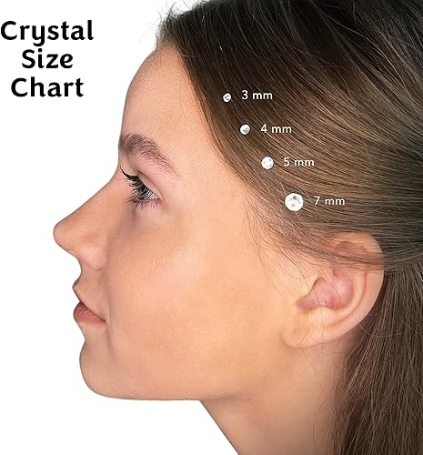 Miniatura 4 de blinger Glimmer - Paquete de recambio  5 discos  75 cristales de vidrio cortados con precisión  Gemas deslumbrantes para el cabello  Adhesivo seguro