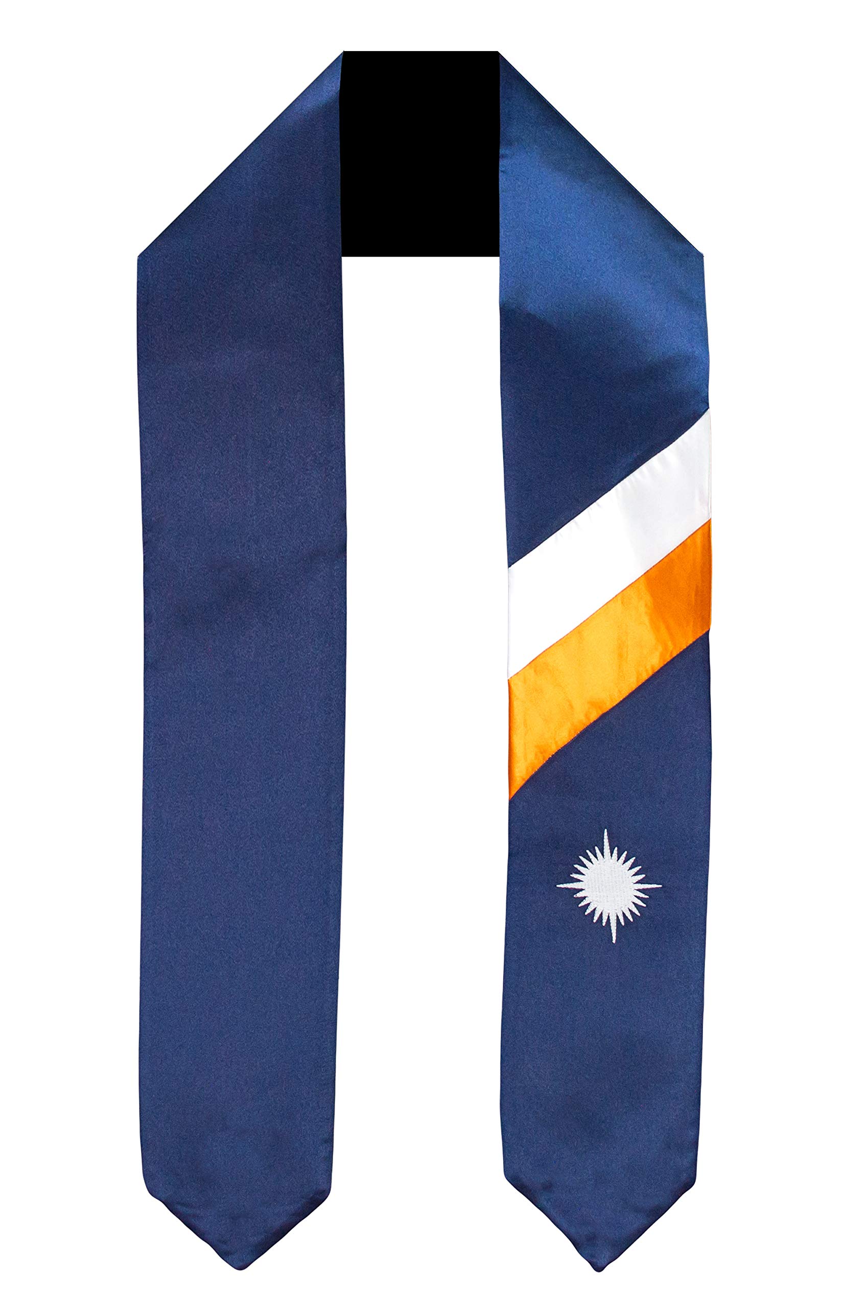 Marshall Isl Flag Graduation Sash/Stole International Study Abroad Adult Unisex