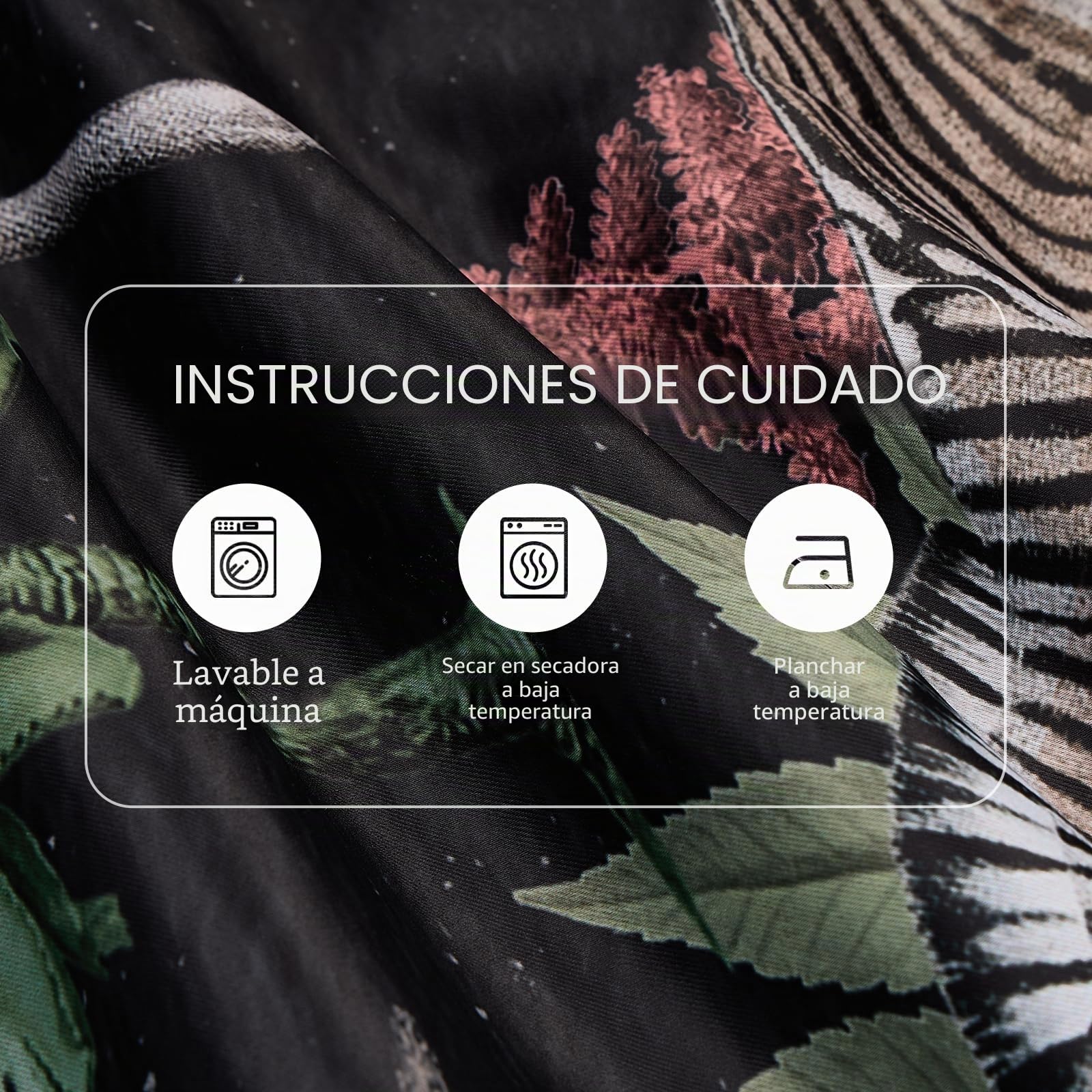 YONGFOTO Cortinas Safari Jungla Animales Salvajes Tropicales Elefante Jirafa Zoo Cortinas Opacas con Ojales para Habitación Infantil Dormitorio 2 Paneles 117 x 229 cm