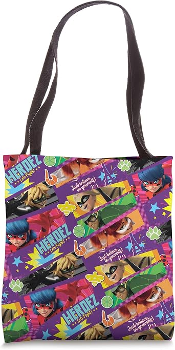 Miraculous Collection Ladybug All Heroez Fight Again Tote Bag
