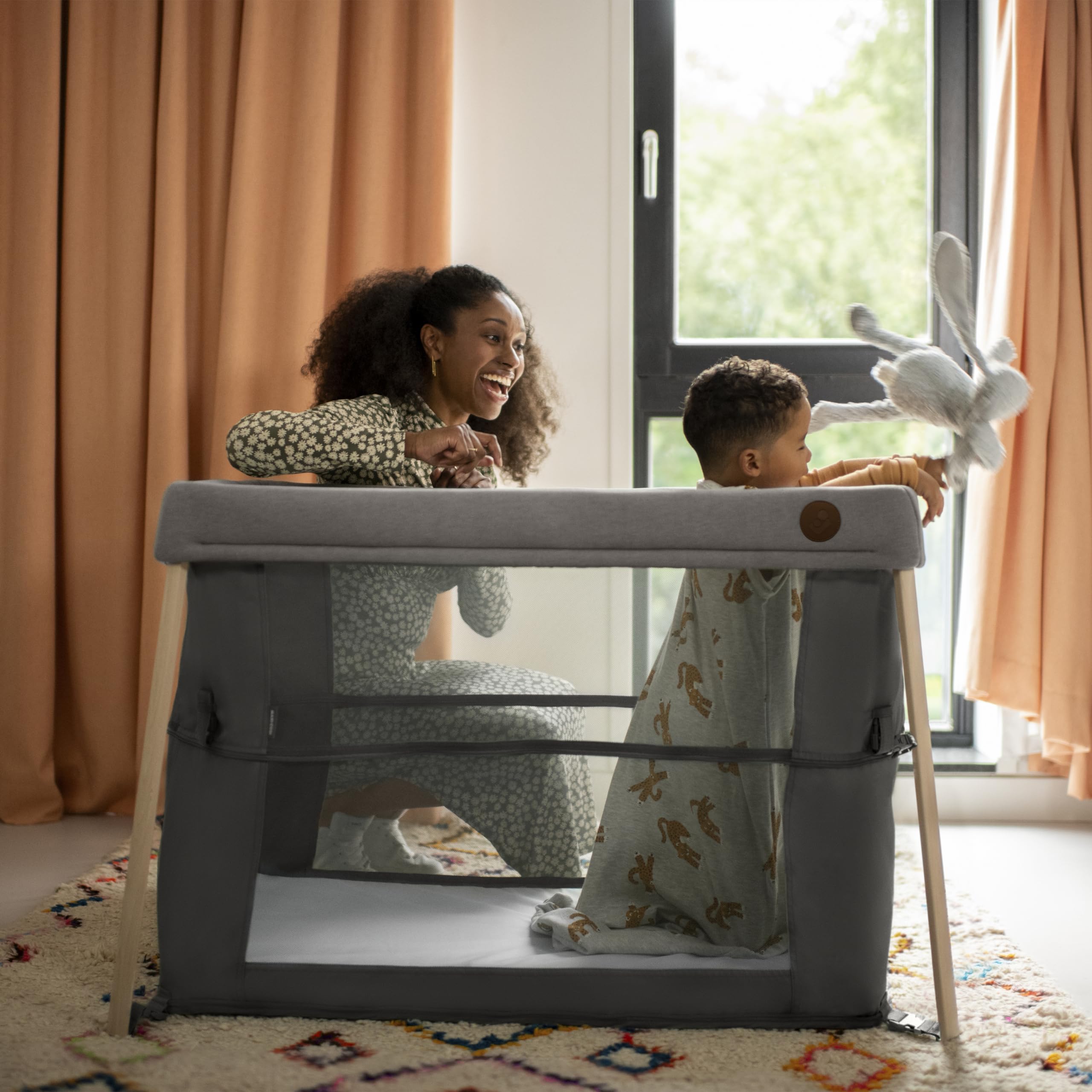 Maxi-Cosi Iris 2-in-1 Fitted Sheet for Cot and Travel Cot Mattress Compact Iris White Baby Products