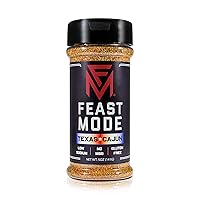 Vista 1 de Texas Cajun - Feast Mode Flavors - Bajo en sodio, sin MSG, sin gluten, todo natural, condimento para preparación de comidas, saludable, frote seco