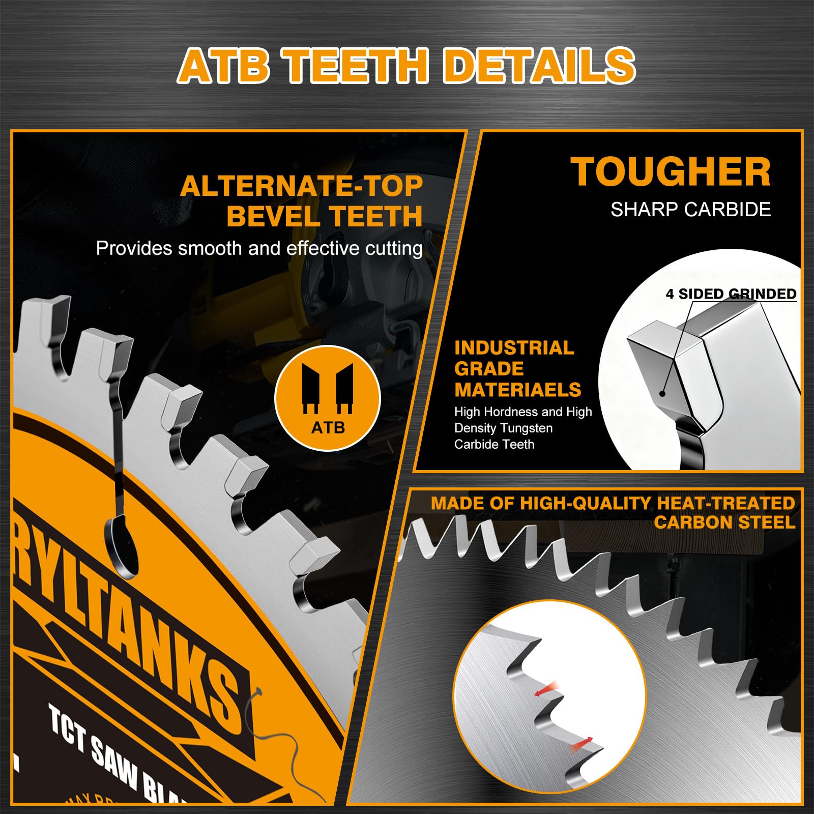 Ryltanks Circular Saw Blades - 4 Pack, Varying Tooth Counts -4