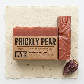 A Wild Soap Bar Prickly Pear Cactus Soap, Rosemary Mint, 3.5 oz