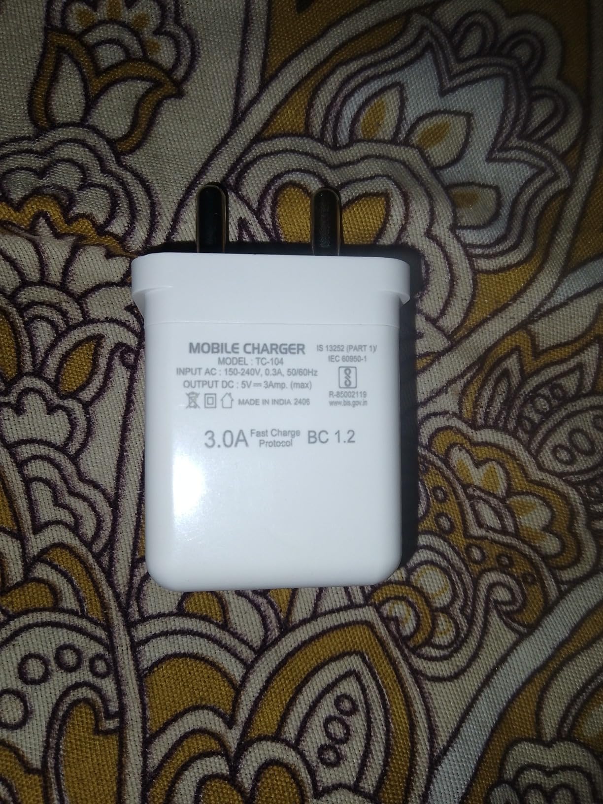 ERD TC-104, 5V-3Amp Wall Charger Adapter Single USB-C, Universal ...