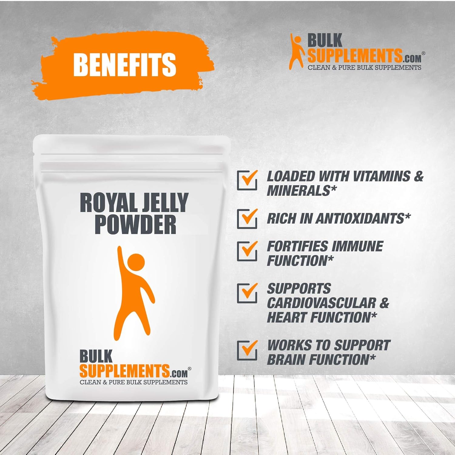 BulkSupplements Royal Jelly Powder - Royal Honey - Royal Honey for Women - Royal Jelly Honey - Bee Pollen Supplement - Royal Jelly Propolis Bee Pollen (100 Grams - 3.5 oz) : Health & Household