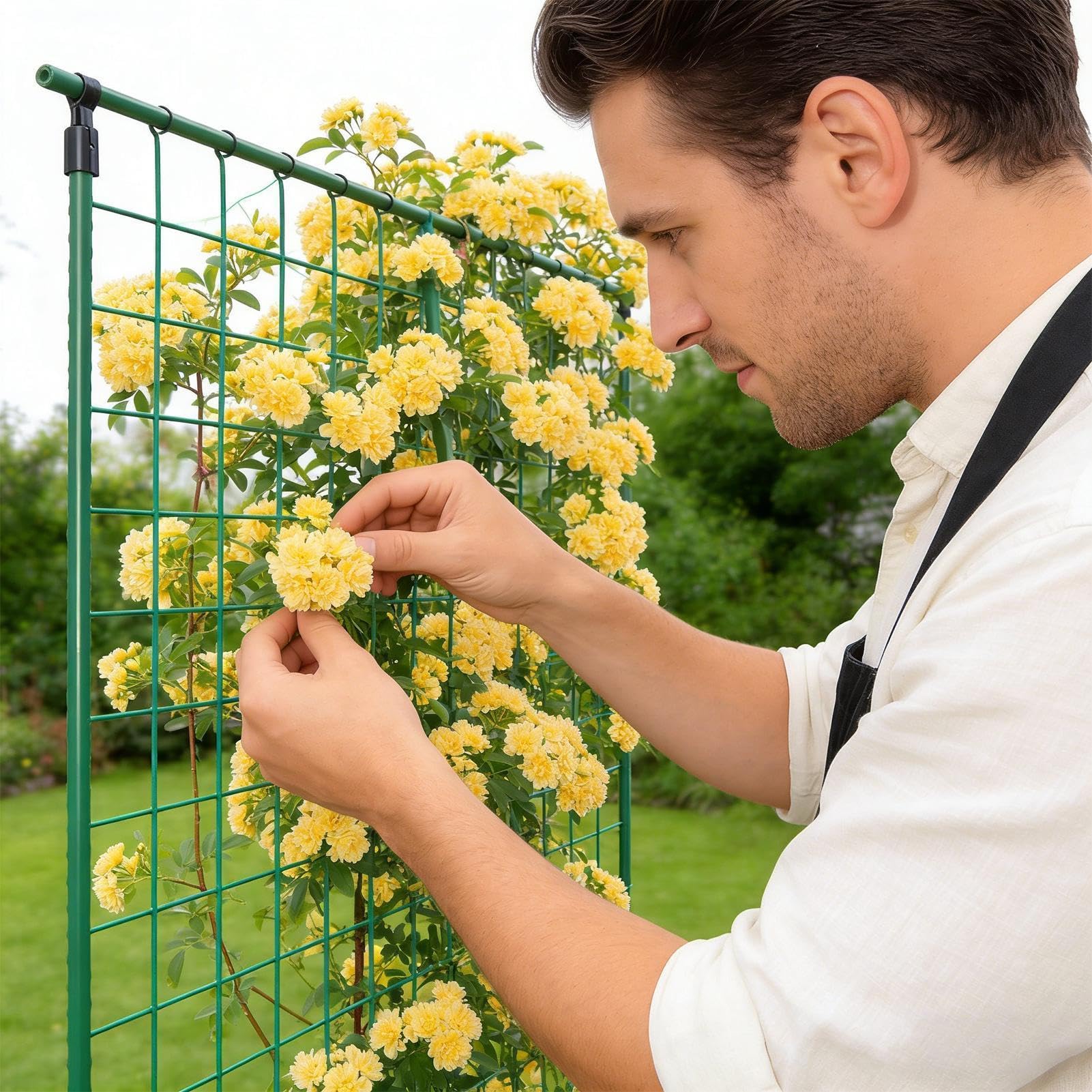 Rankgitter Für Den Garten - Zusammenklappbare stütze | A-Rahmen Rankhilfe Für Gurken Tomaten Bohnen, Faltbares Gestell Für Terrasse Gewächshaus Balkon Hochbeet Außenbereich Garten